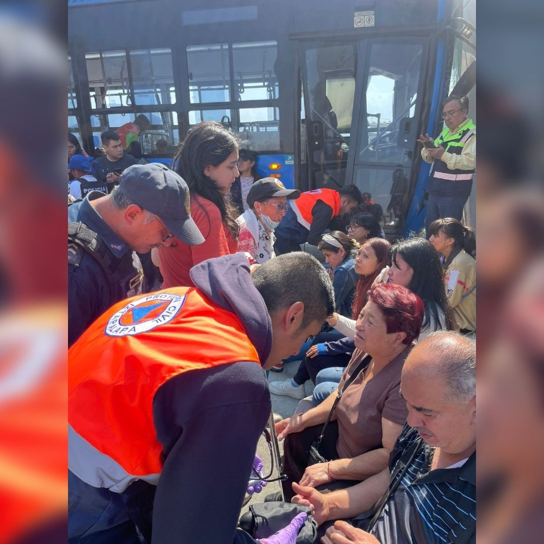 El incidente ocurrió a las 12:30 horas.