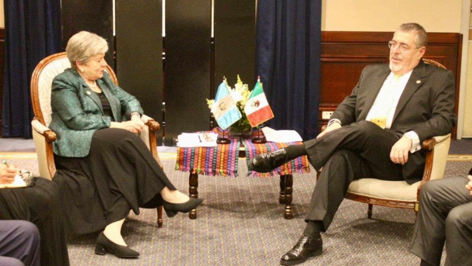 Canciller mexicana sostiene encuentros con funcionarios en Guatemala