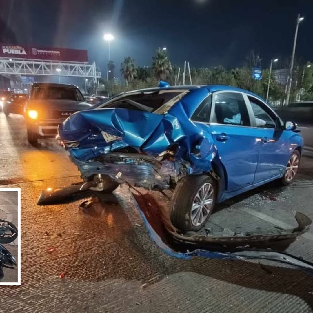 Motociclista Atropellado en Accidente Múltiple en Vía Atlixcáyotl en la Madrugada de Hoy 19 de Enero