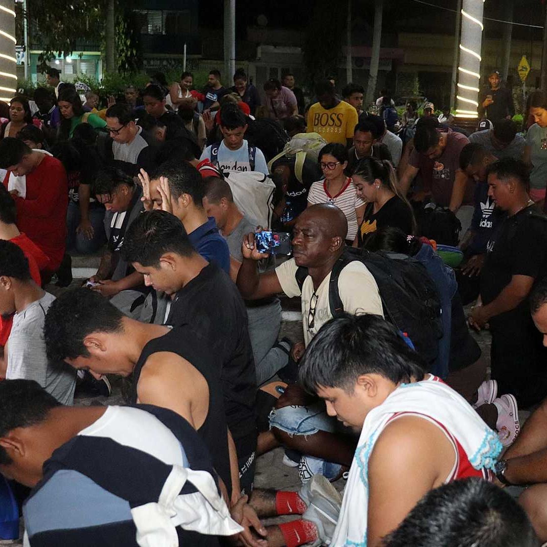 Caravana migrante en Chiapas