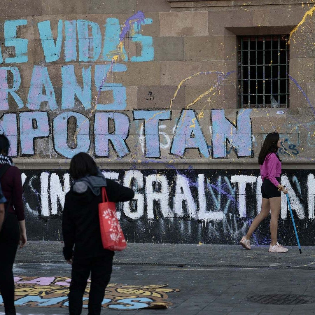 Protestan en Palacio Nacional tras asesinato de mujer trans Samantha Fonseca