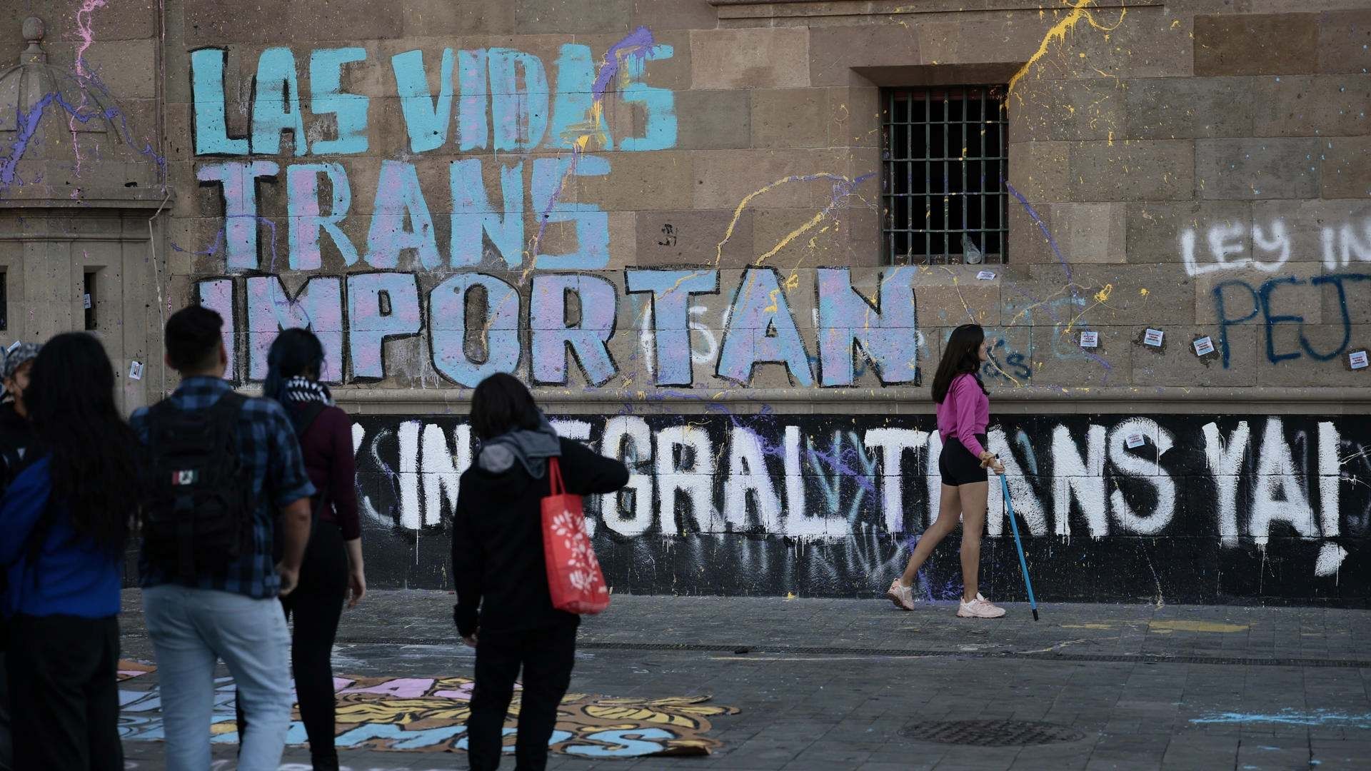 Protestan en Palacio Nacional tras asesinato de mujer trans Samantha Fonseca