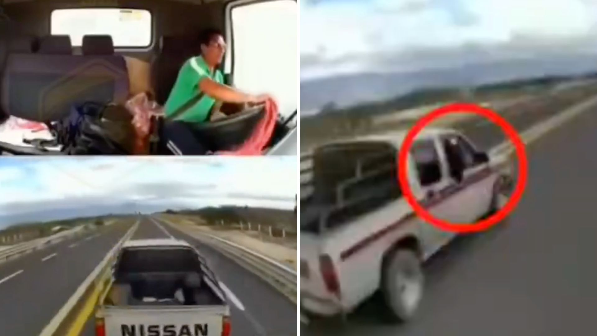Gracias a una maniobra al volante, chofer de tráiler evade un asalto.