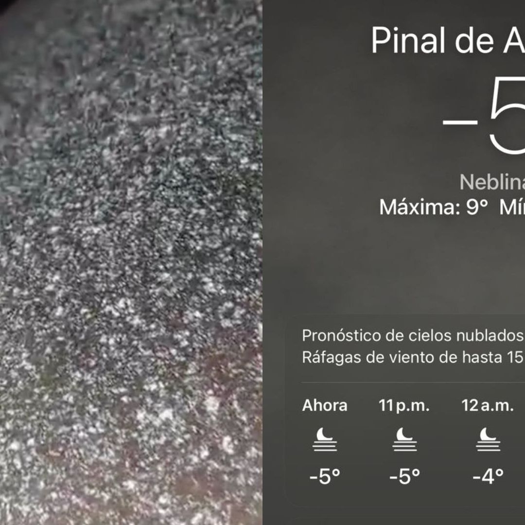 temperatura menos 5 grados en pinal de amoles