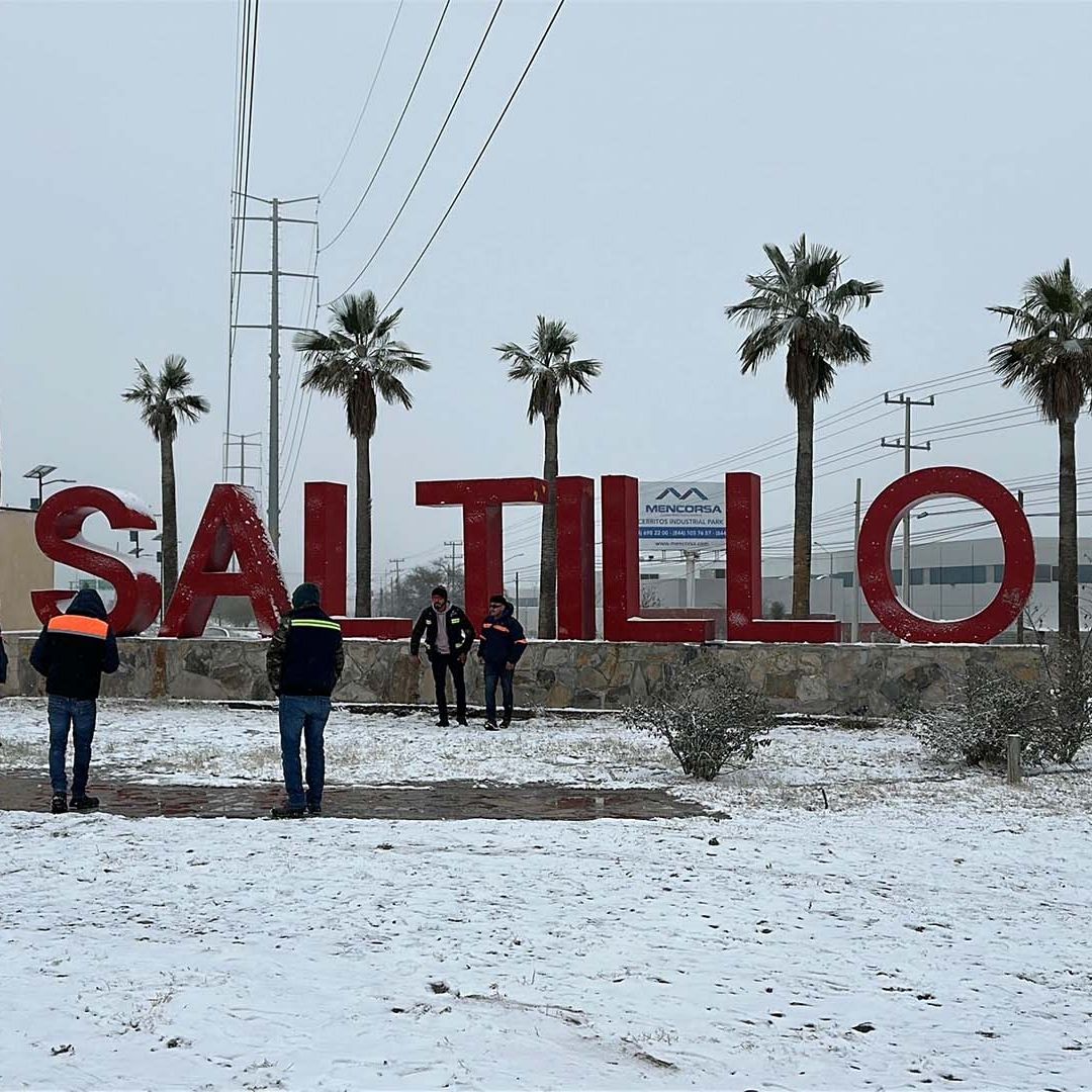 Cae Aguanieve en Saltillo: Frente Frío Congela a Coahuila