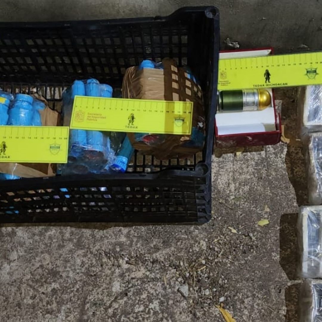 Autoridades de Michoacán aseguraron explosivos para drones que usa el crimen organizado