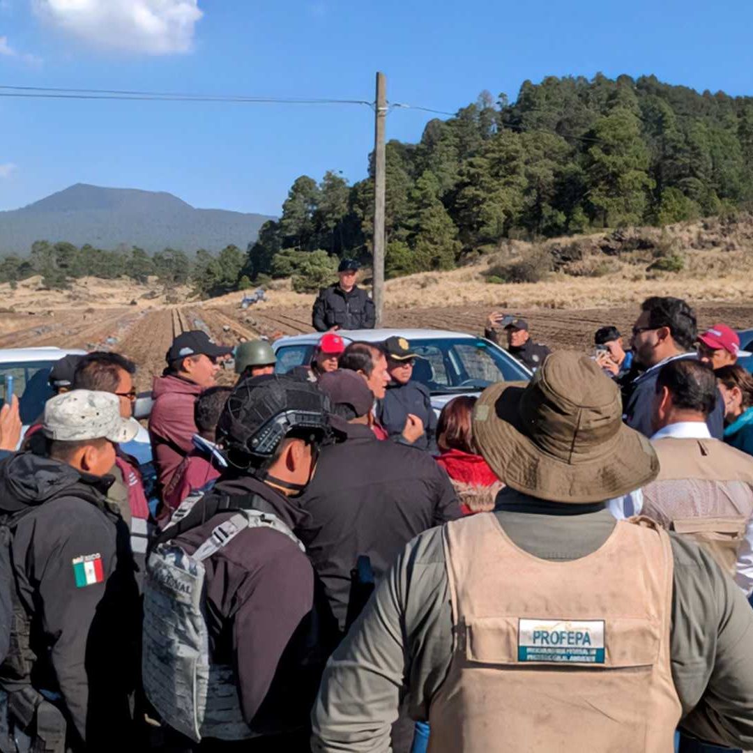 Operativo de seguridad en el Bosque de Agua