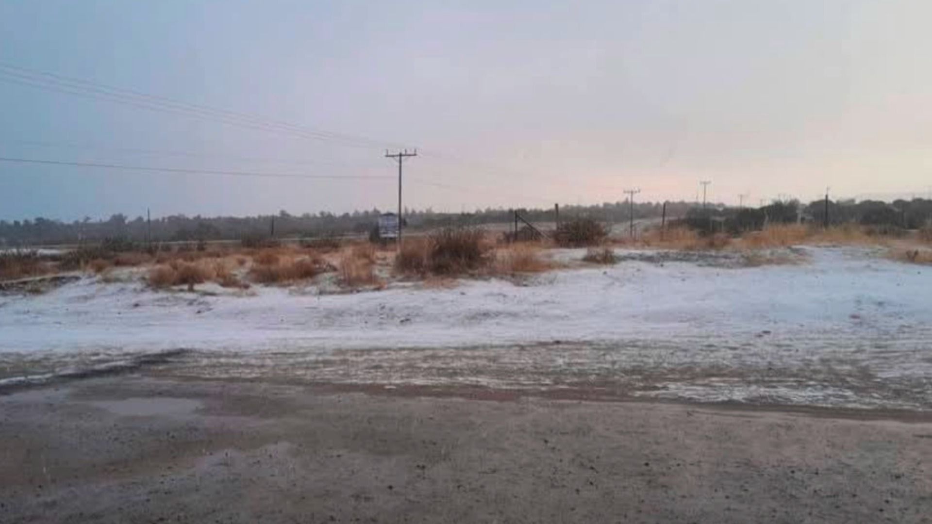 Cae Primera Nevada del Año en La Rumorosa, Baja California