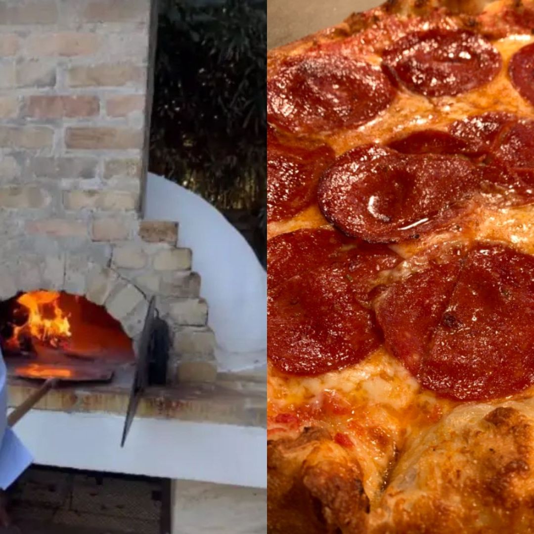 Supuestamente Luis Miguel cocina una pizza a la leña