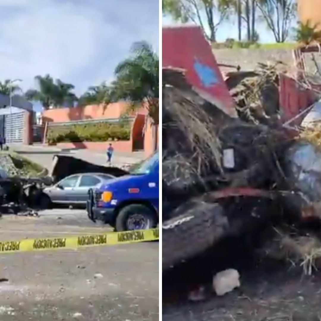 Uno de los traileros logró sobrevivir tras el fuerte accidente. Foto: X @ciudadano_pue Cierre vial por aparatosa volcadura de un tráiler en Atlixco, Puebla.