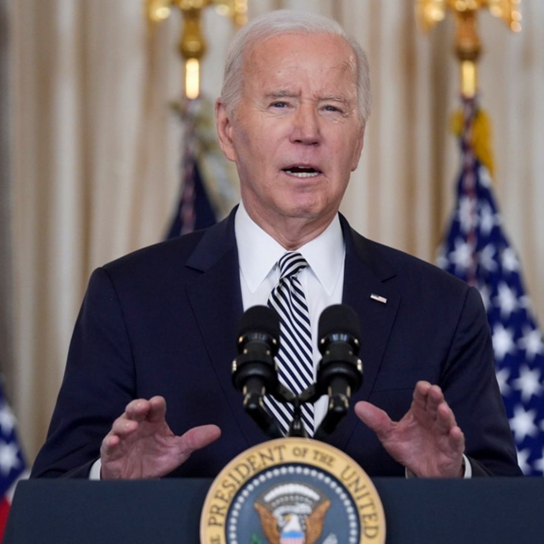 Debido a un desacuerdo con el Partido Demócrata sobre el calendario electoral, el nombre de Joe Biden no aparecerá en las papeletas de este martes. Foto: AP