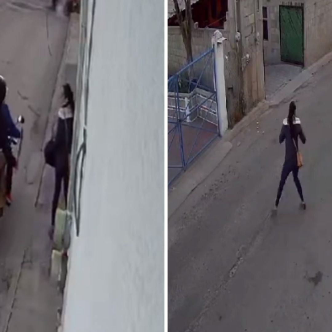 Video: Sujetos en Motocicleta Asaltan con Machete a Joven en Tula, Hidalgo