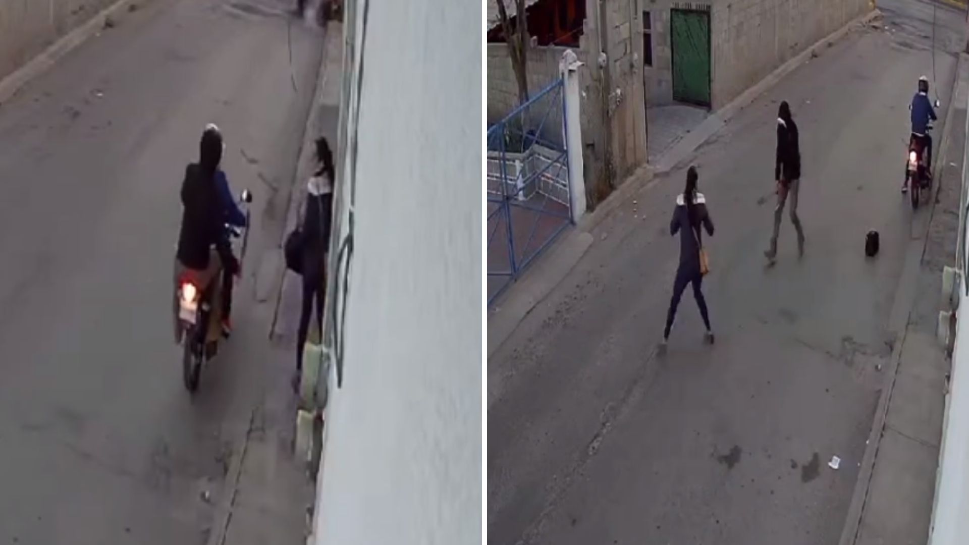 Video: Sujetos en Motocicleta Asaltan con Machete a Joven en Tula, Hidalgo