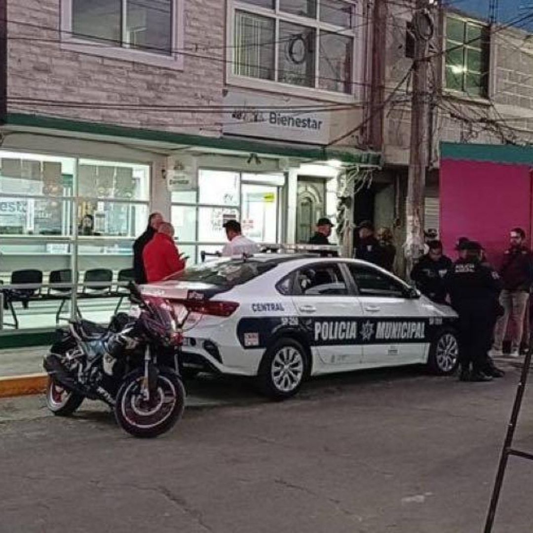 Sujetos Armados Asaltan Sucursal de Banco del Bienestar en Edomex