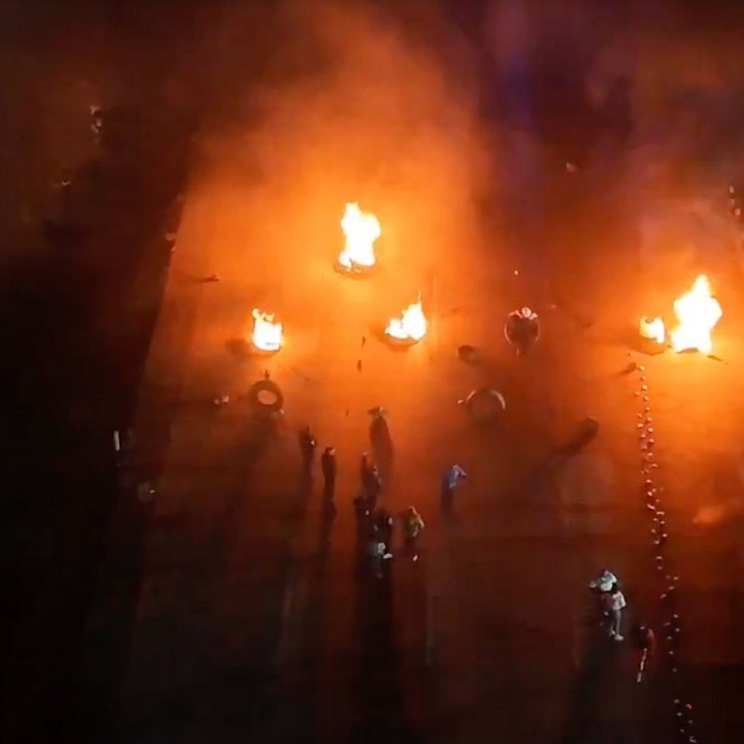 manifestacion y bloqueo en la mexico queretaro