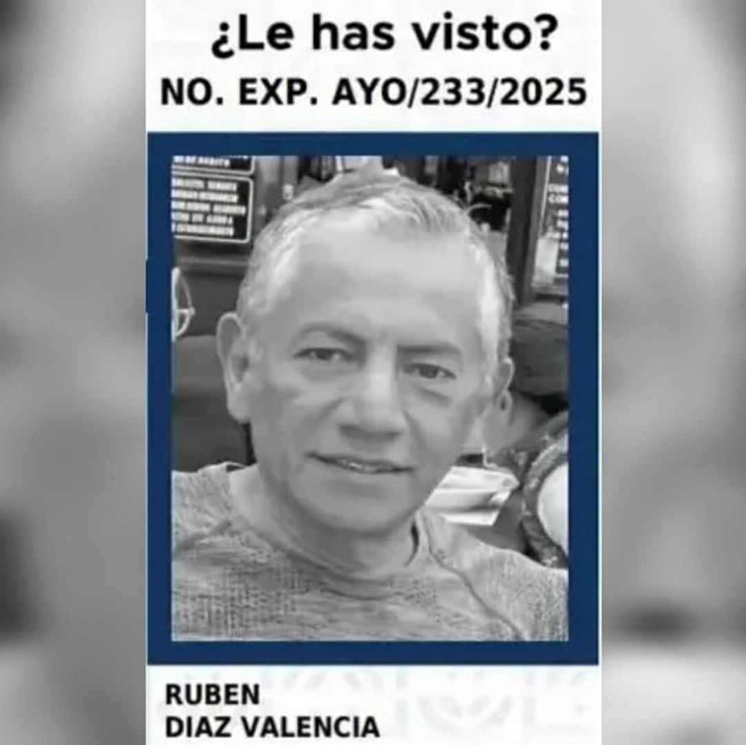 Rubén Díaz Valencia. Muerte Adulto Mayor Conductor Uber Desaparecido CDMX