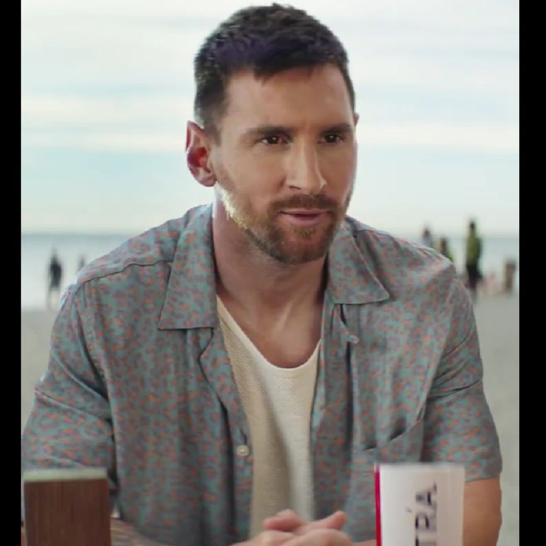 La cerveza patrocinadora mostró un adelanto de la participación de Messi en el Super Bowl. Foto: @MichelobULTRA