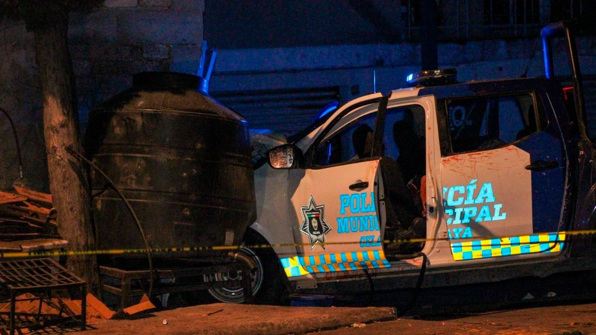 Patrulla de policía en las calles de Guanajuato