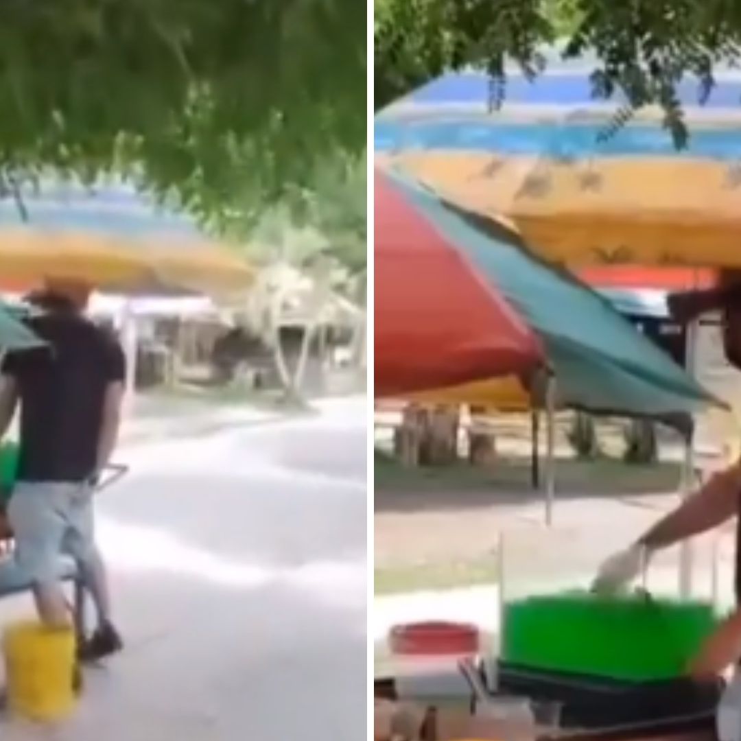 Video: Vendedor de Limonadas Se Rasca el Trasero y Mete la Mano a la Bebida