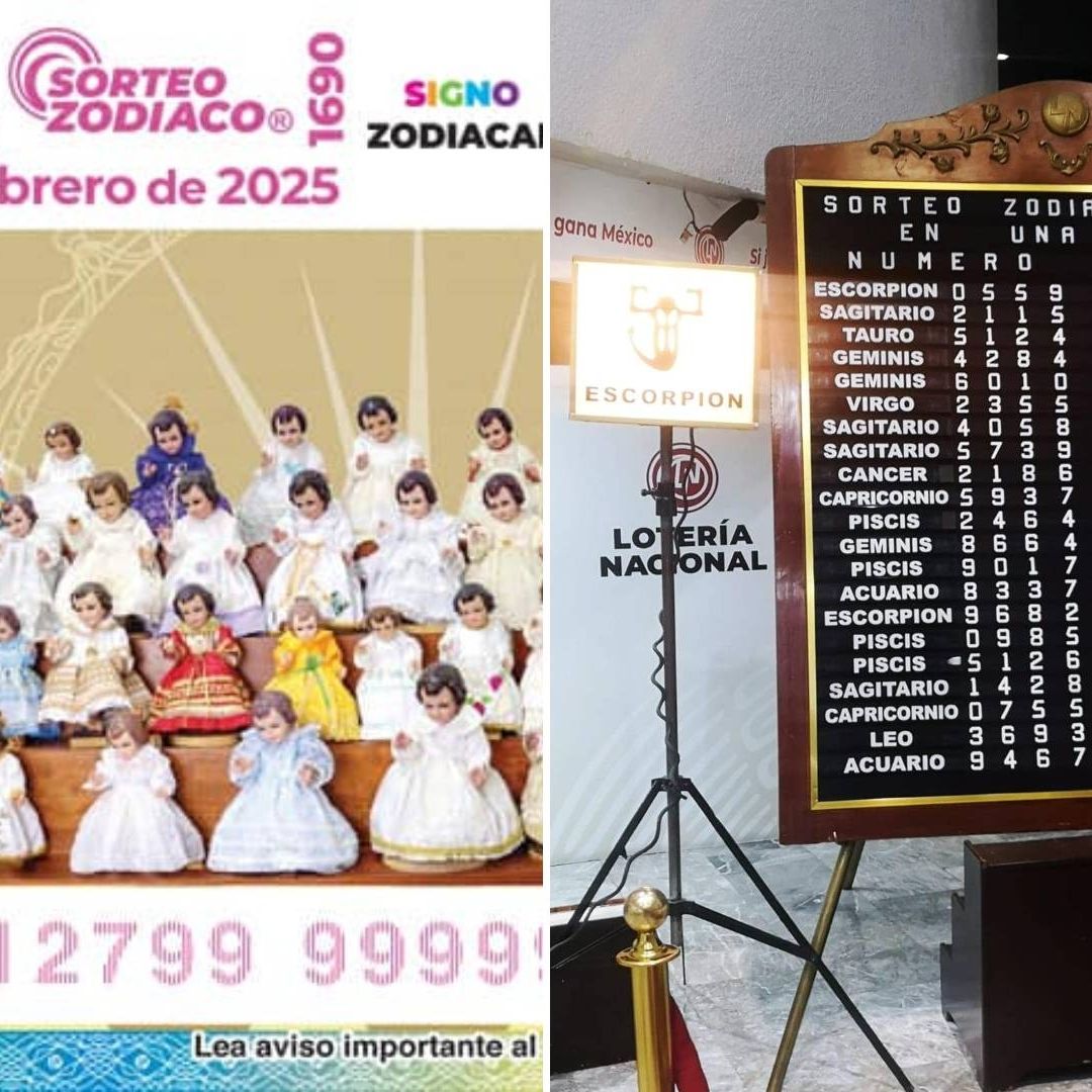 Mira aquí dónde cayó el Premio Mayor y la mascarilla de números ganadores de Lotería Nacional en su Sorteo Zodiaco 1690 por Día de la Candelaria 2025