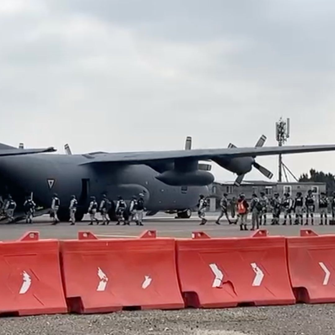 Arriban Aeronaves con Elementos de Guardia Nacional para Reforzar la Frontera en BC