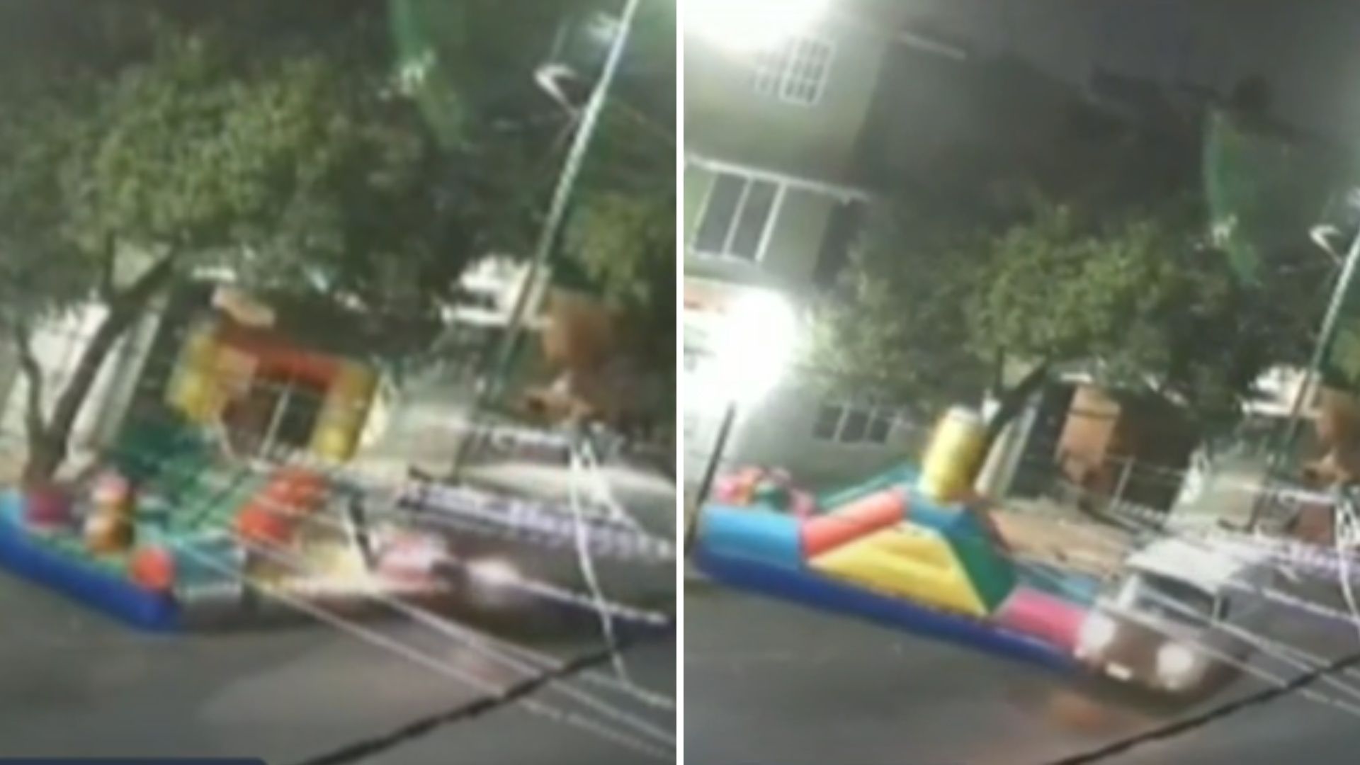 ¡Tragedia! Combi Choca Contra Inflable; Hay Dos Niñas Lesionadas