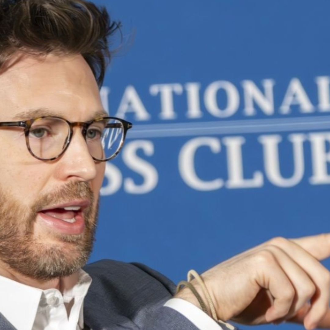 El actor Chris Evans en el Club Nacional de Prensa de Washington