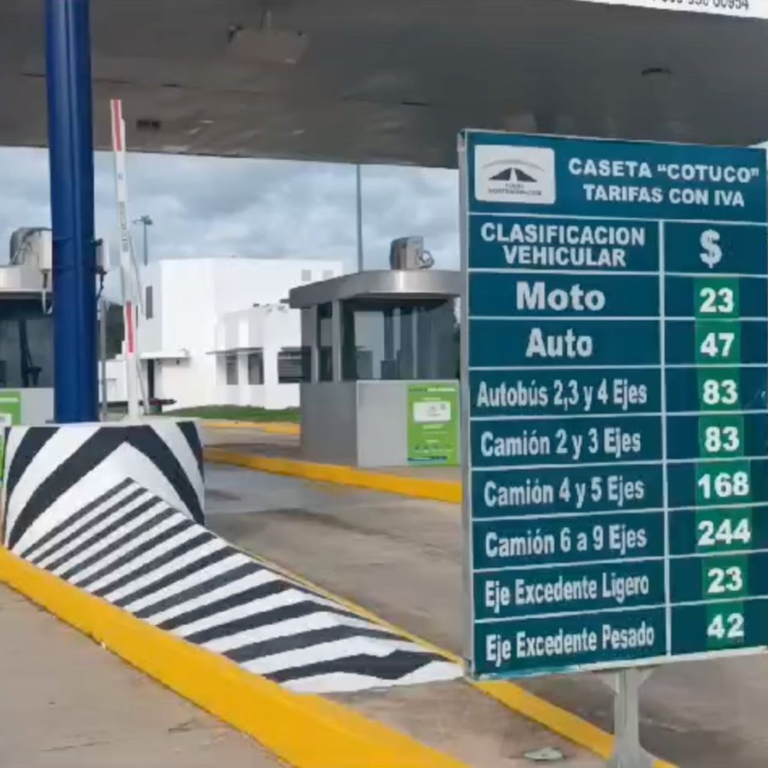 Costos de la caseta del túnel sumergido de Coatzacoalcos