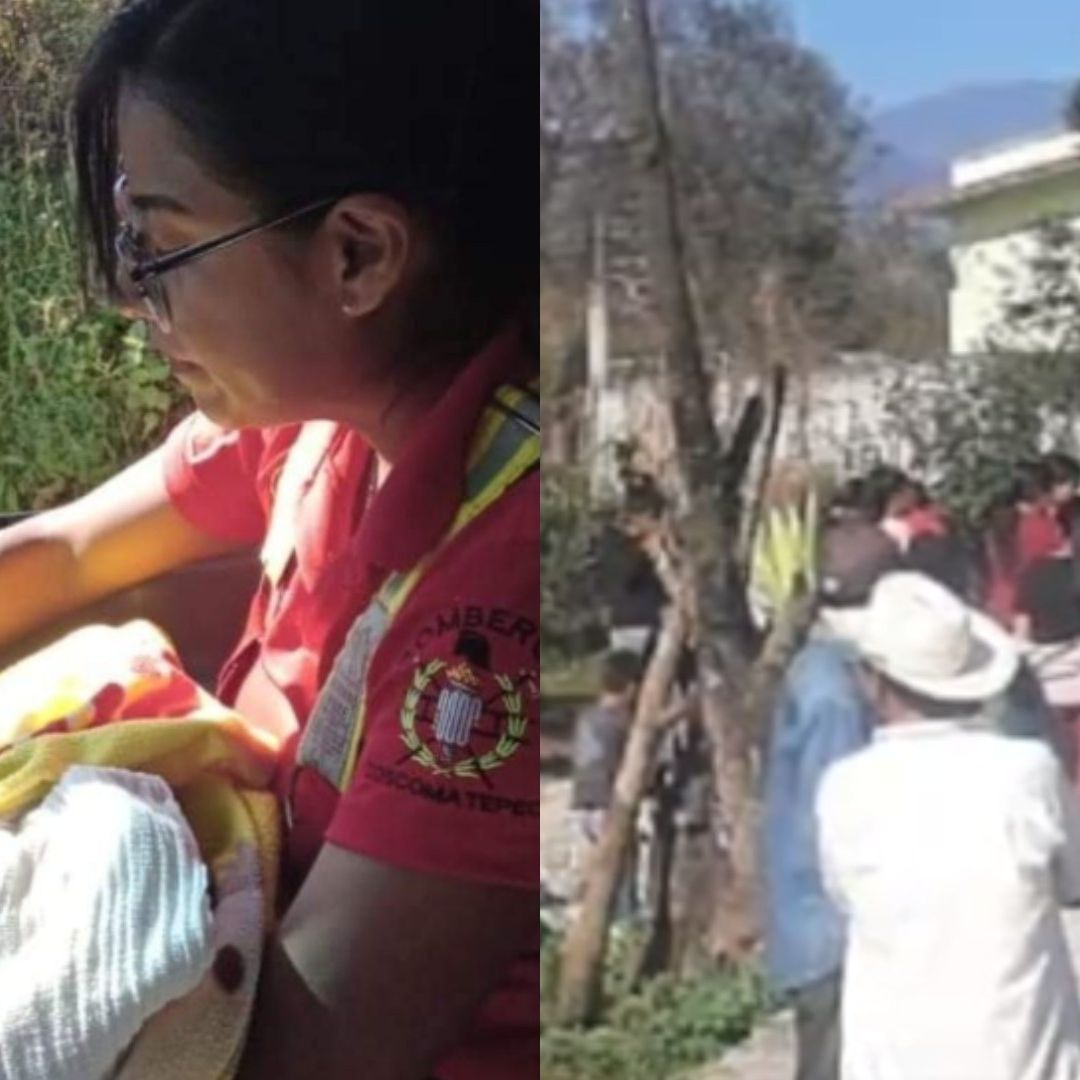 Hallan a un bebé abandonado en un predio de Huilotla, Veracruz