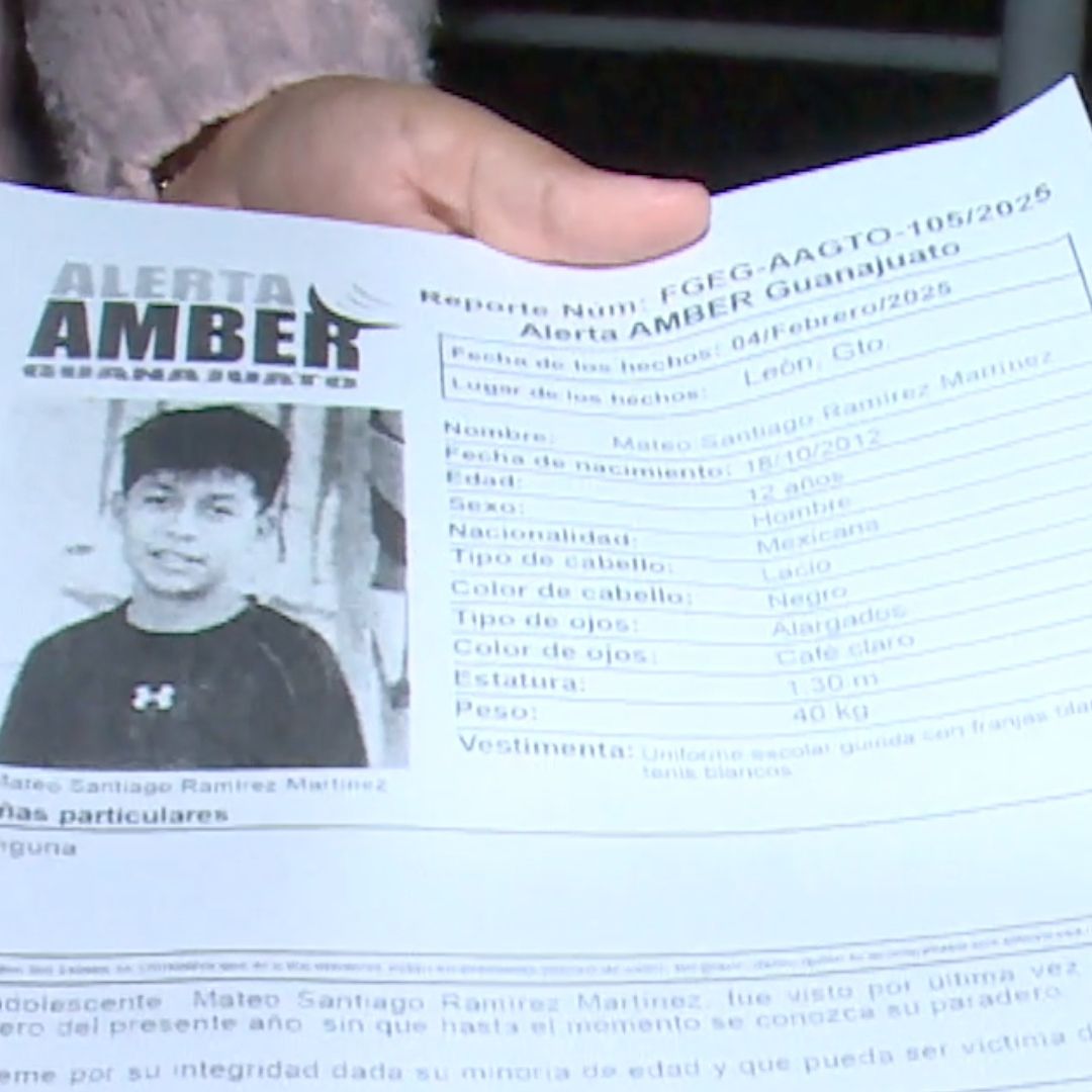 Mateo Santiago de 12 Años es Buscado por Familiares, Amigos, Vecinos y Autoridades en León. Foto: Manuel González