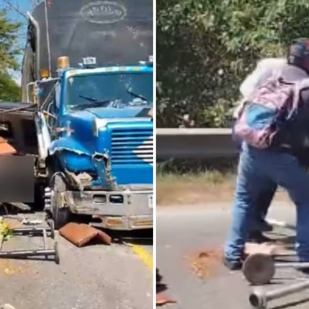 Carroza Fúnebre Choca contra Tráiler y Difunto se Sale de Ataúd: “Murió Dos Veces”
