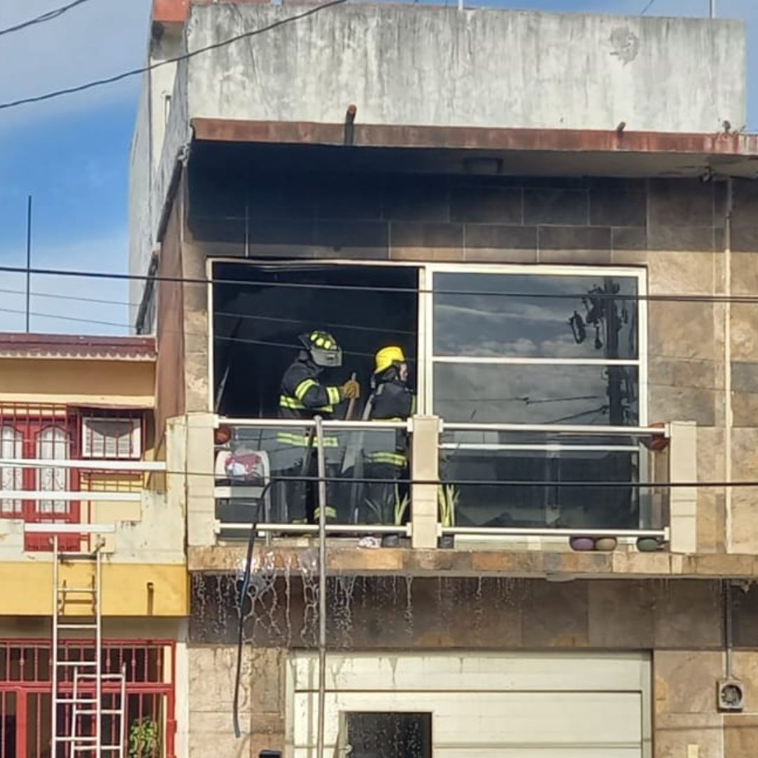 Incendio en la colonia Centro