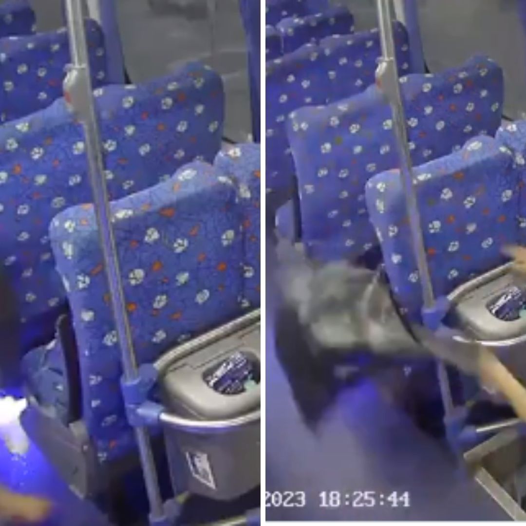 Video: Abuelita Sufre Aparatosa Caída al Bajar de un Camión