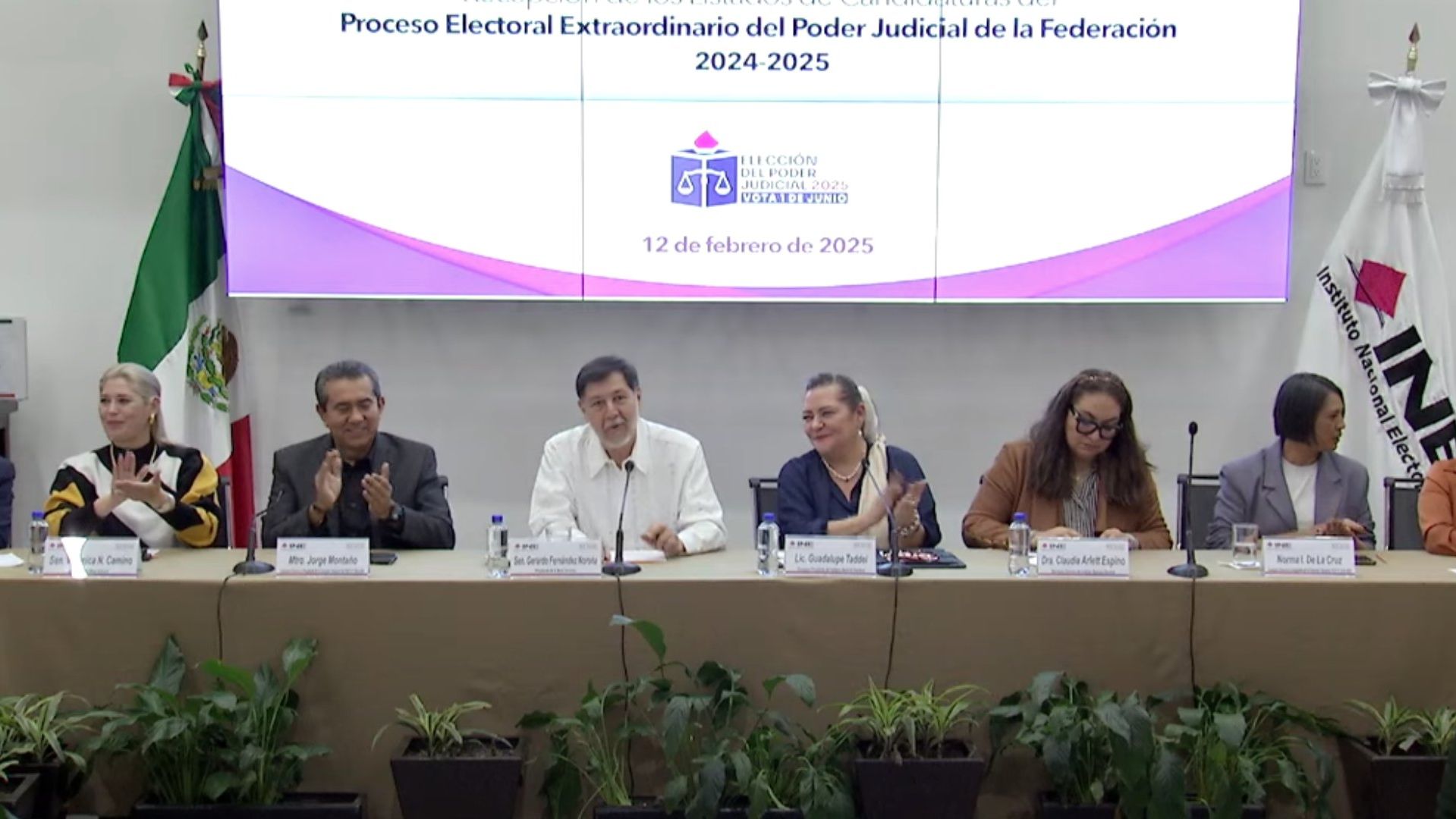 El evento es celebrado a 108 días de la jornada electoral extraordinaria del 1° de junio de 2025.