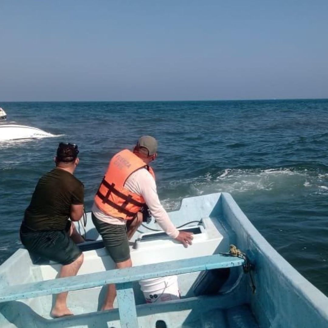 Se hunde Lancha en Boca del Río