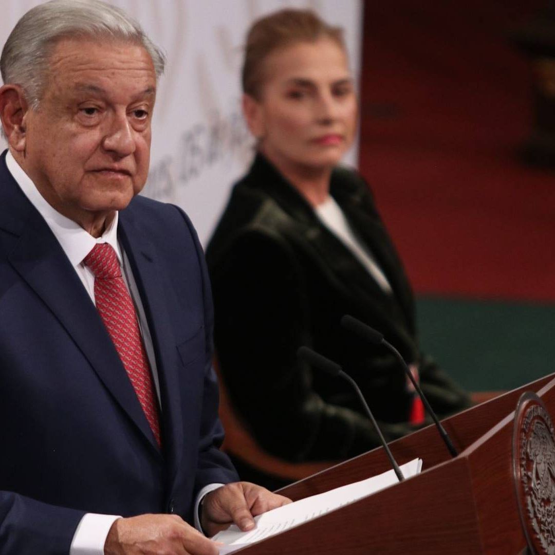 López Obrador durante la presentación de 20 iniciativas de reforma