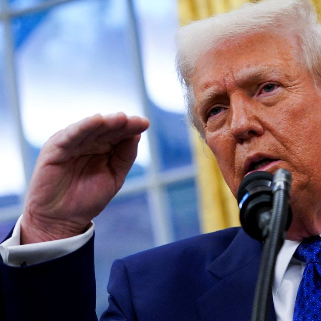 Trump en la ceremonia de juramentación de Tulsi Gabbard como directora de Inteligencia Nacional