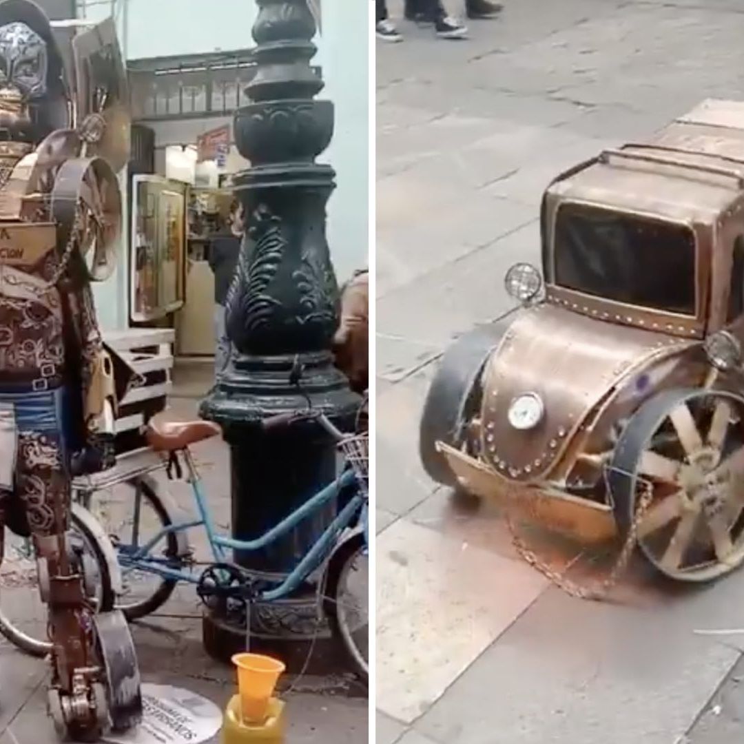 Video: Hombre Disfrazado de Transformer Cambia de Forma En Vivo en Puebla