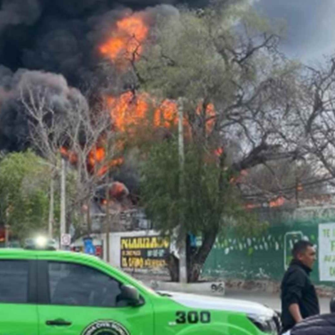 Incendio en San Luis Potosí