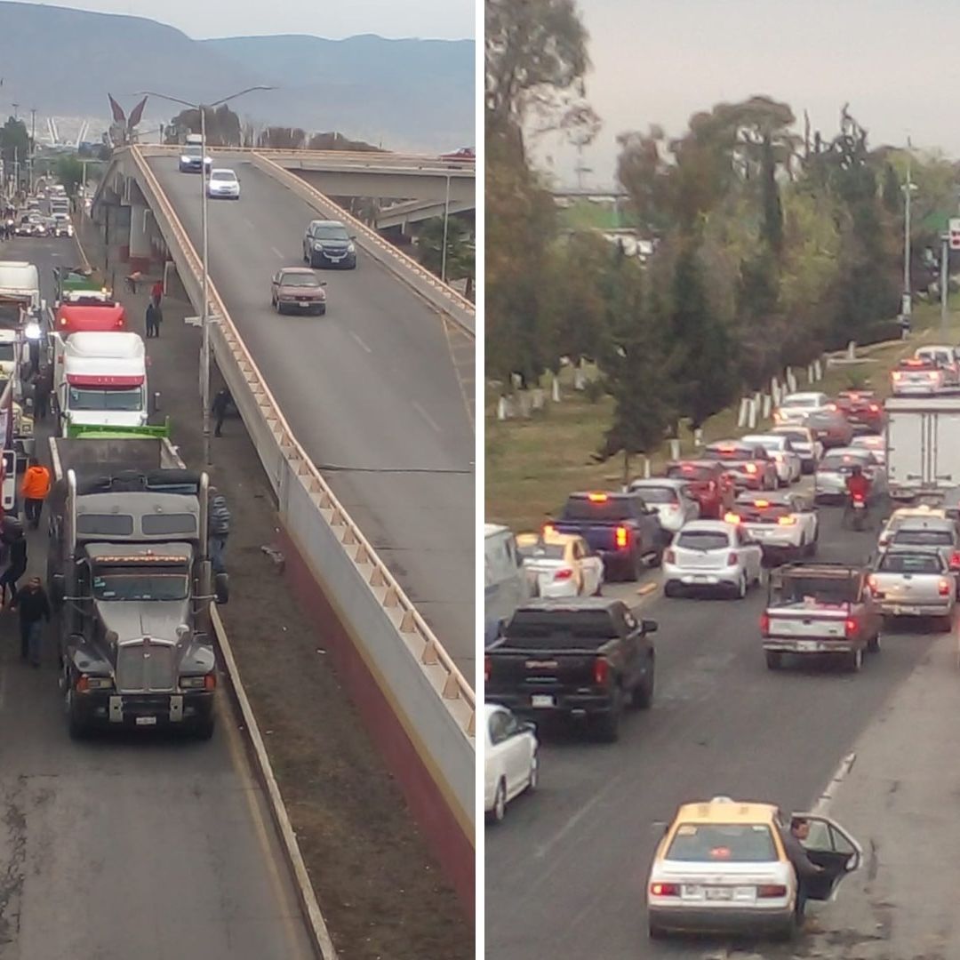Bloqueo en la México-Pachuca: Suman 9 Horas de Caos y Transportistas Amenazan con No Moverse