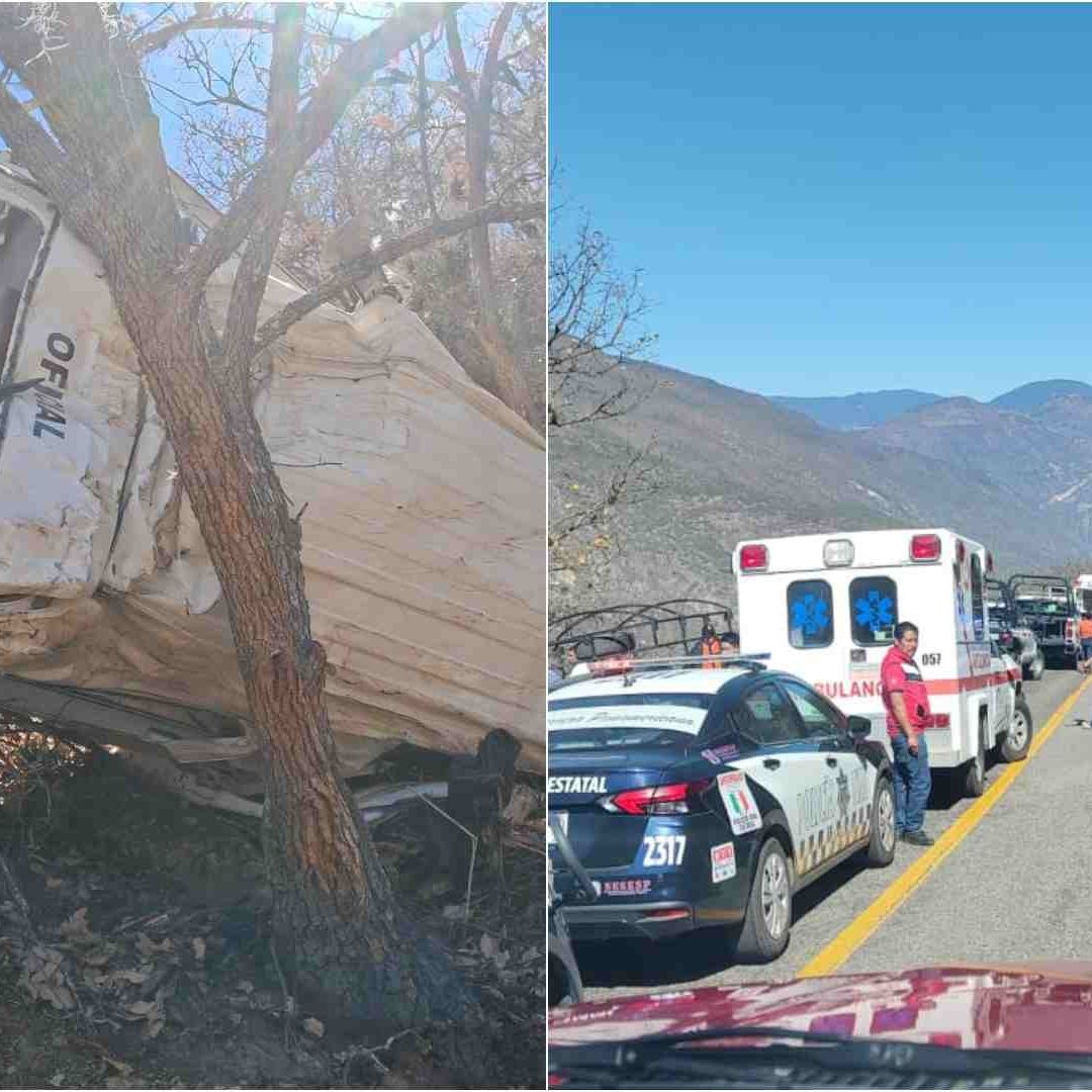 Accidente en Carretera de Oaxaca deja 5 muertos y 6 lesionados