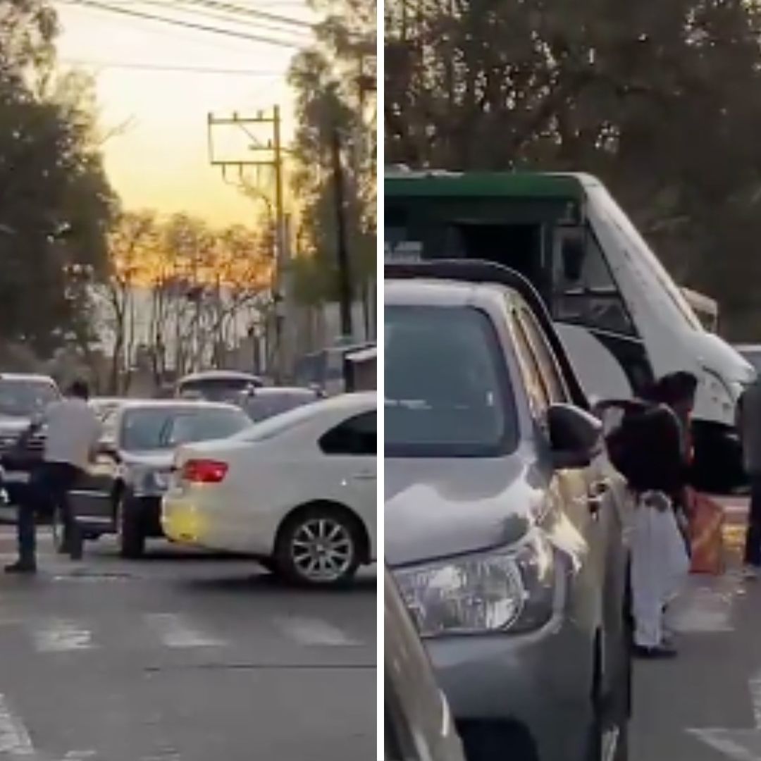 Video: Chofer de Camión y Automovilista Se Pelean en Medio del Tráfico