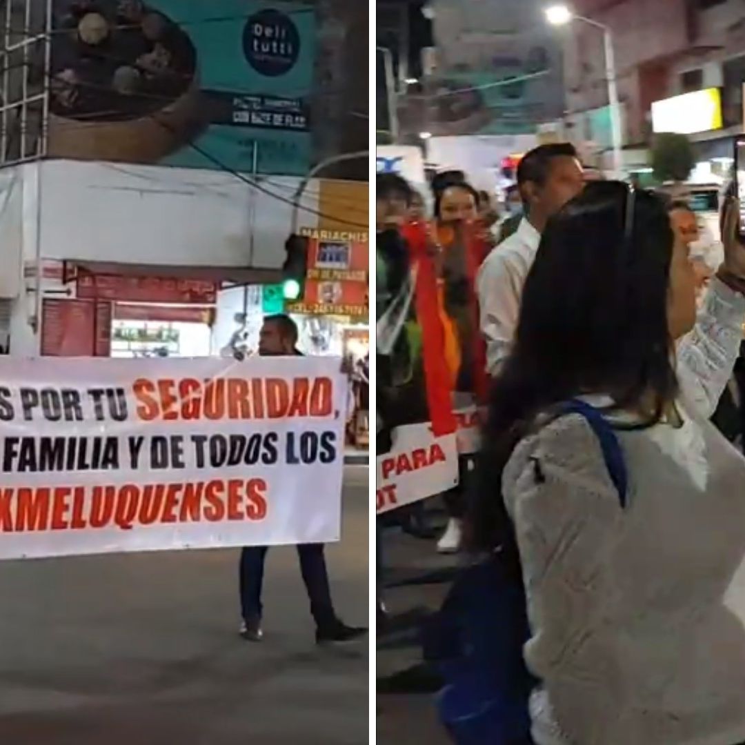 Habitantes Marchan por Seguridad y Paz en San Martin Texmelucan, Puebla