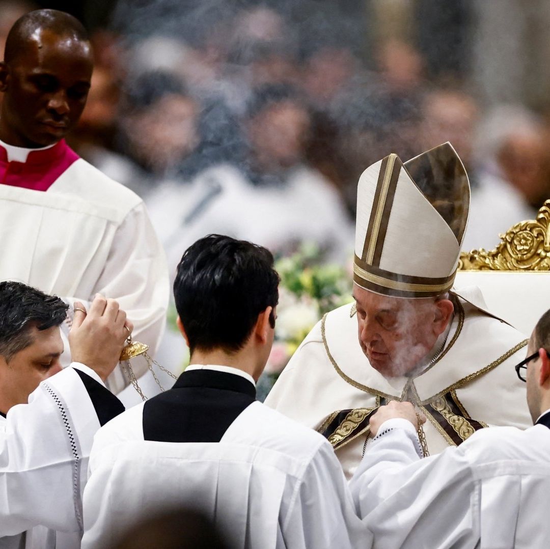 Papa Francisco oficia misa en la Basílica de San Pablo, en Roma