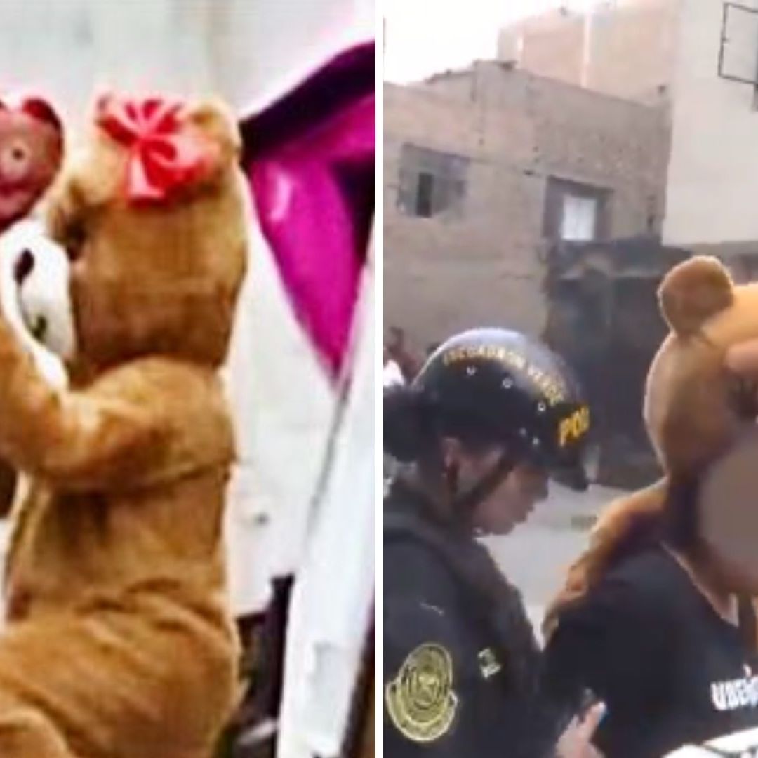Policía Se Disfraza de Oso para Detener a Vendedoras de Drogas en Perú