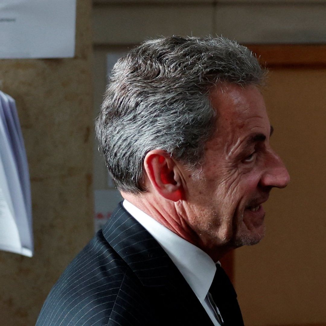 Nicolás Sarkozy, expresidente de Francia, durante juicio en su contra.