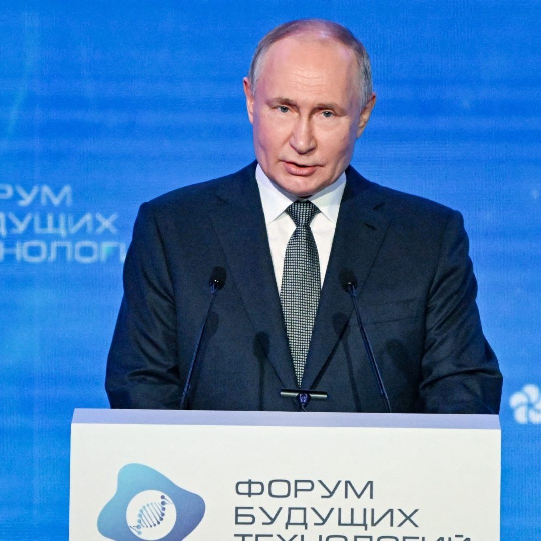 El presidente de Rusia, Vladimir Putin, durante foro sobre tecnologías del futuro