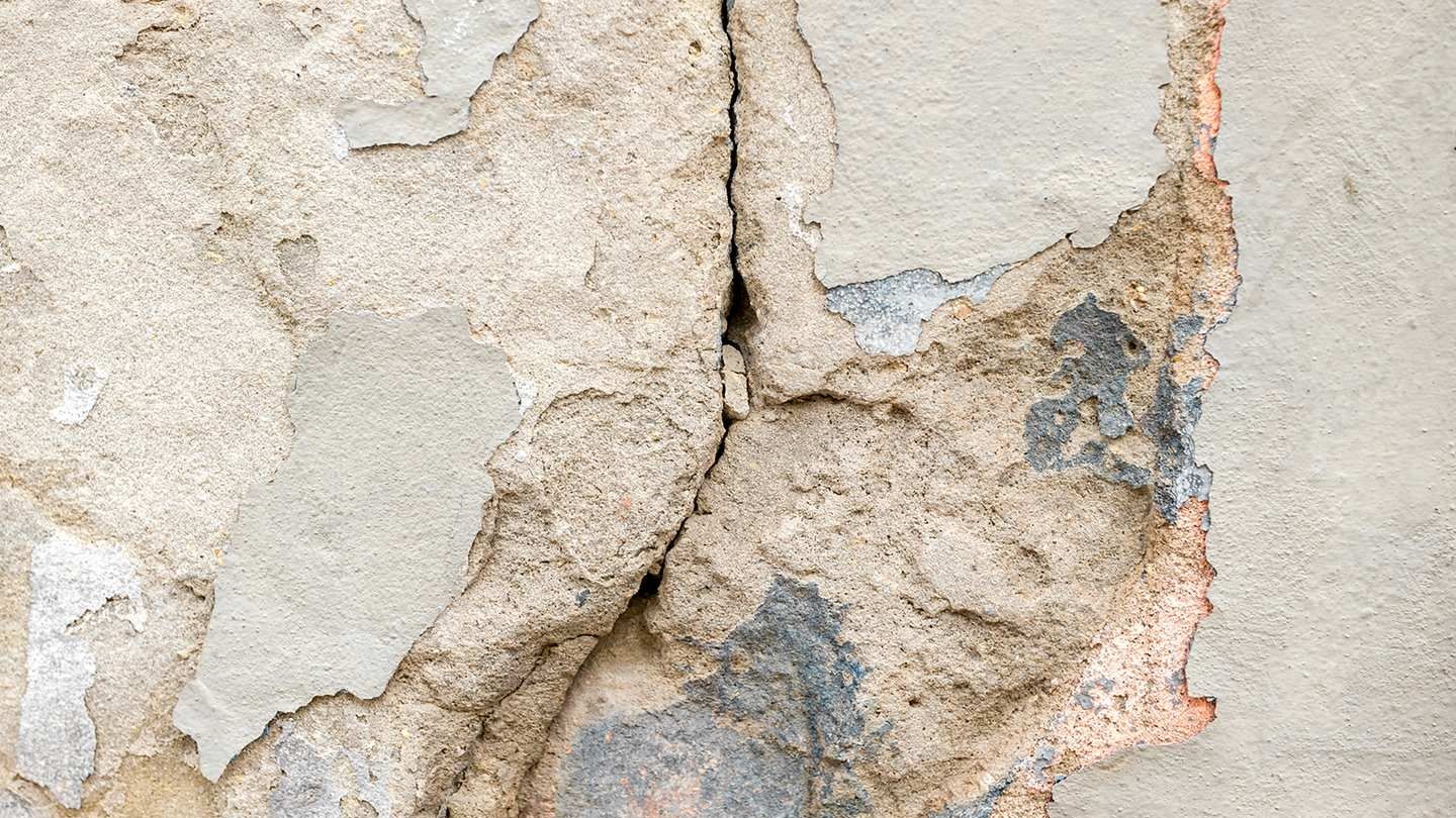 Foto ilustrativa de daños estructurales en viviendas