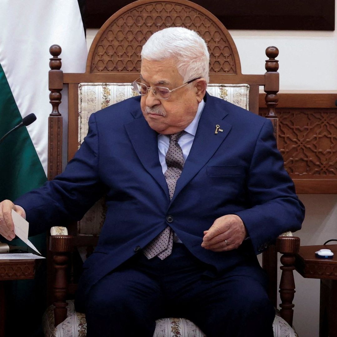 El presidente palestino, Mahmoud Abbas