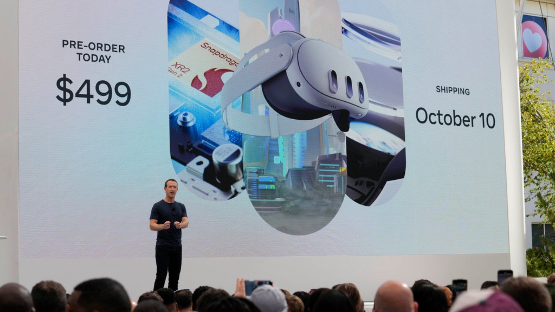 Zuckerberg asegura que sus Quest 3 son superiores a los lentes de Apple. Foto: AP